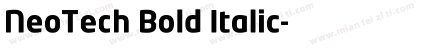 NeoTech Bold Italic字体转换